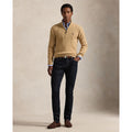 CABLE ZIP LAINE/CACHEMIRE – CAMEL MELANGE