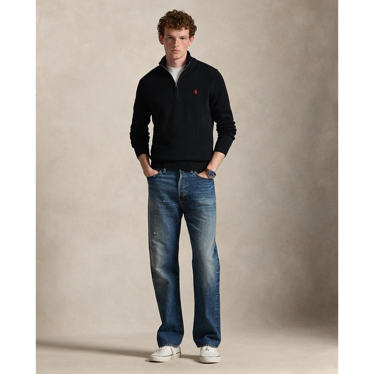 PULL ZIP – POLO BLACK