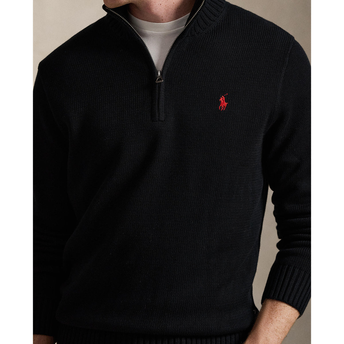 PULL ZIP – POLO BLACK