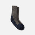 Deep Toe Capped Crew - Black