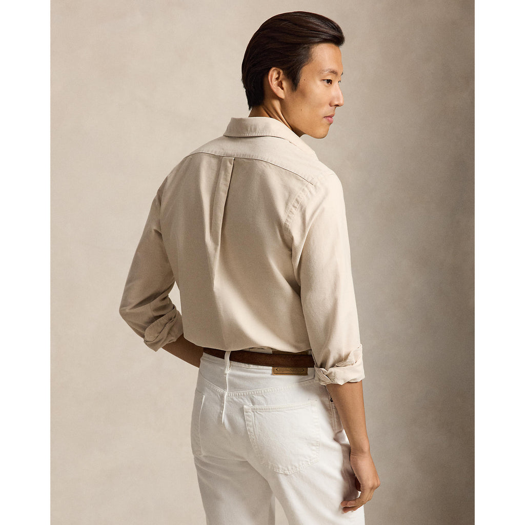 CHEMISE OXFORD – CAMEL / WHITE