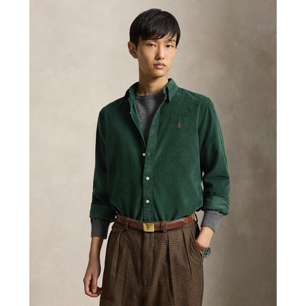 CHEMISE VELOURS – MOSS AGATE / WINE