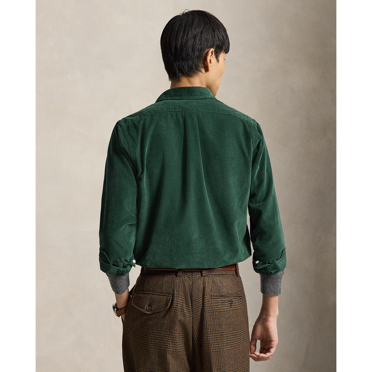 CHEMISE VELOURS – MOSS AGATE / WINE