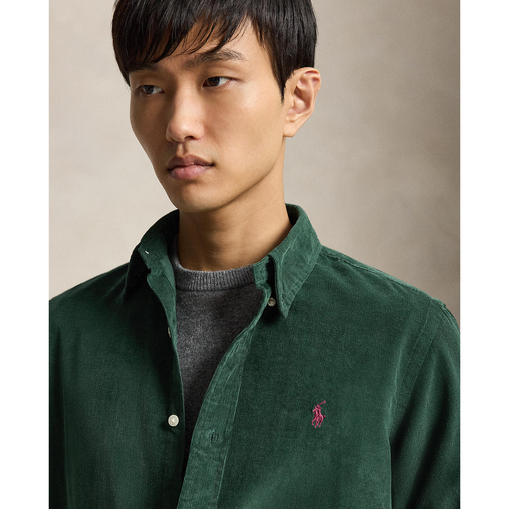 CHEMISE VELOURS – MOSS AGATE / WINE