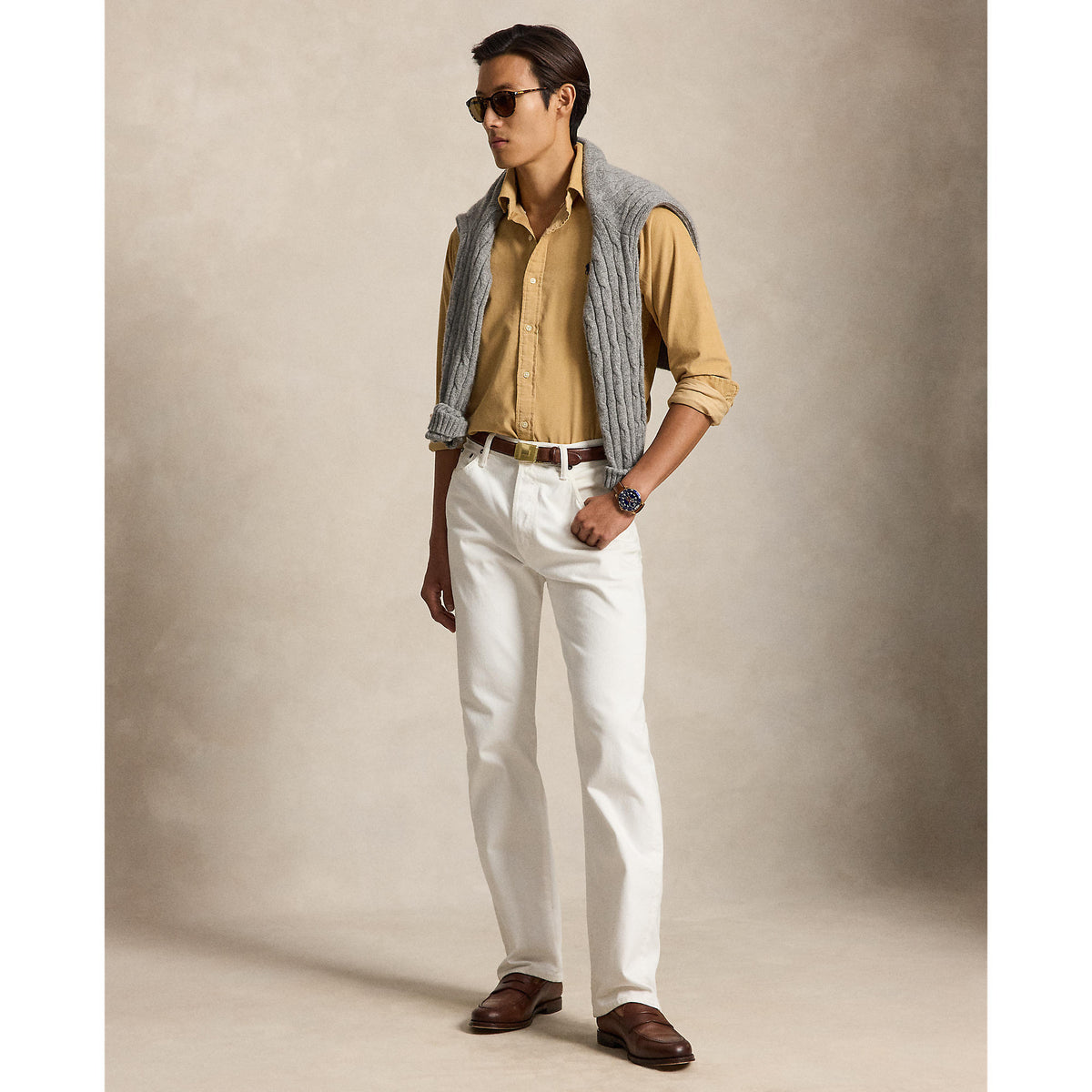 CHEMISE VELOURS – CLASSIC CAMEL