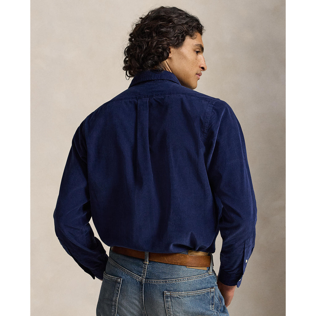 CHEMISE VELOURS – NEWPORT NAVY / WHITE