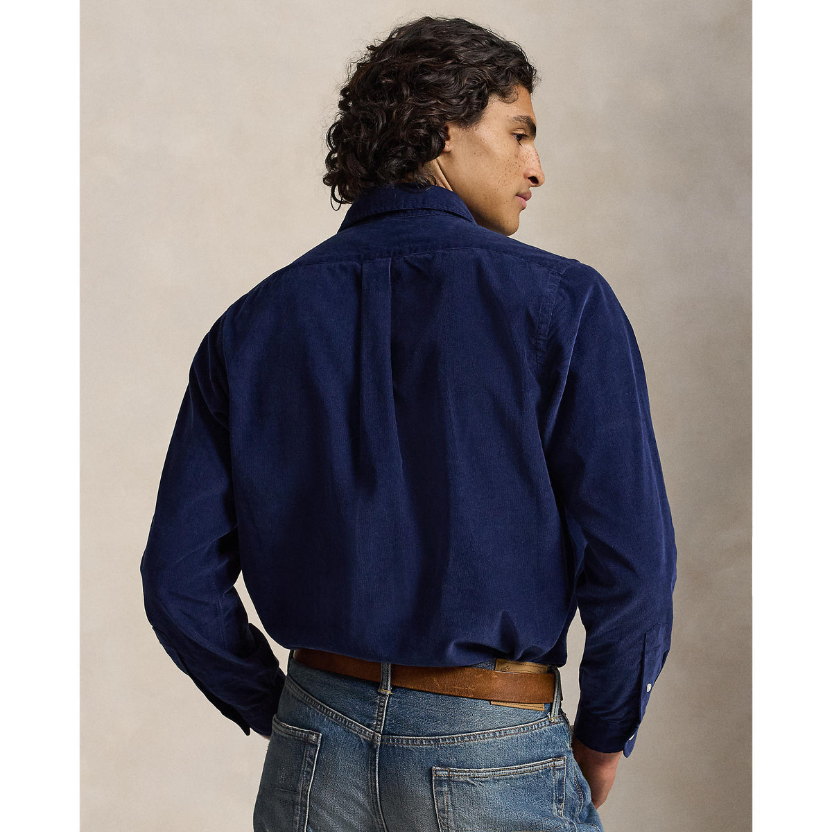CHEMISE VELOURS – NEWPORT NAVY / WHITE