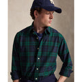 CHEMISE OXFORD – NAVY / GREEN MULTI