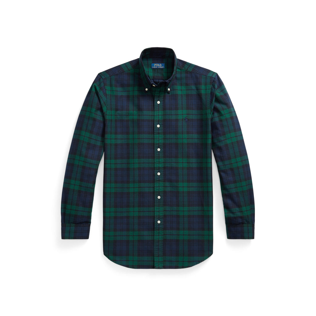 CHEMISE OXFORD – NAVY / GREEN MULTI