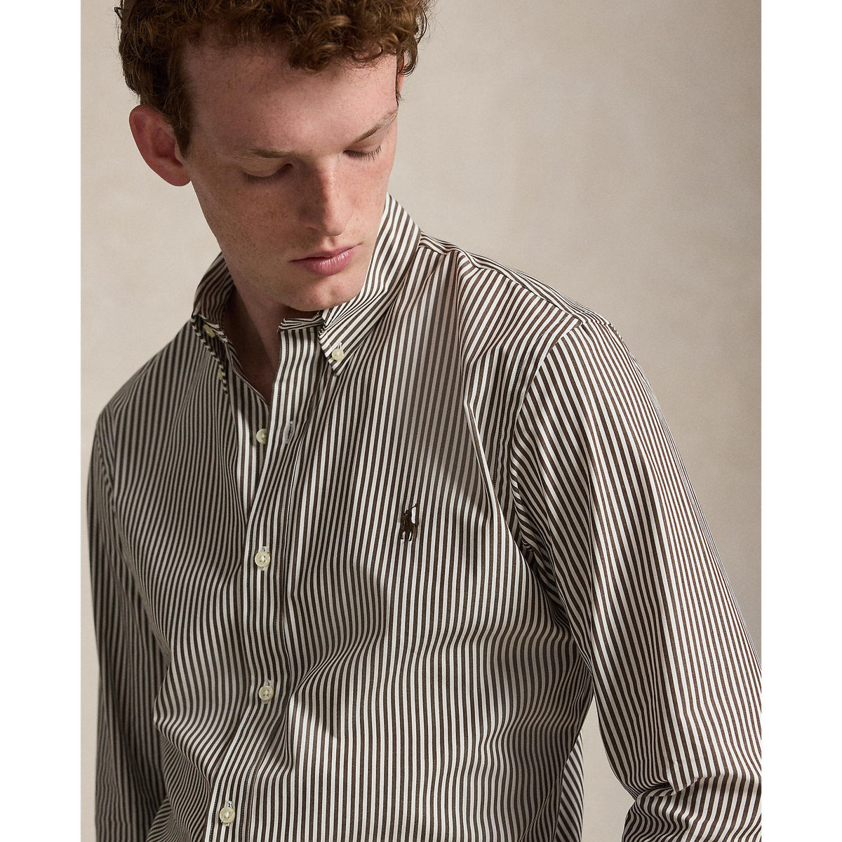 CHEMISE POPELINE – NUTMEG BROWN