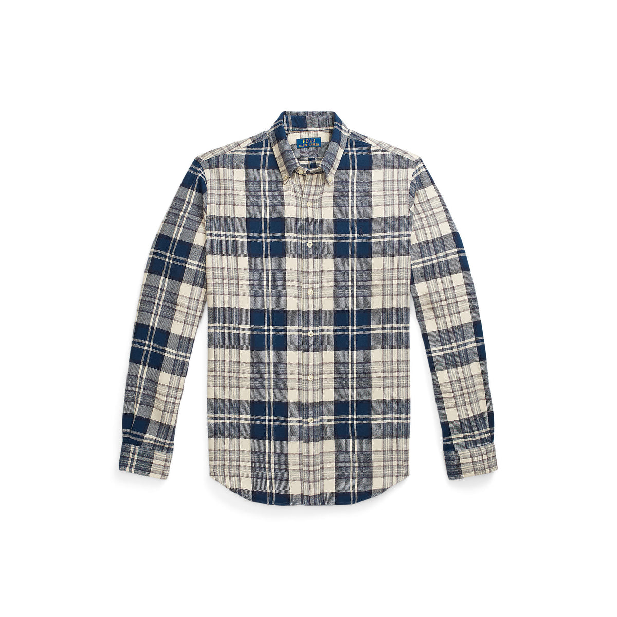 CHEMISE FLANELLE – OFF WHITE / NAVY