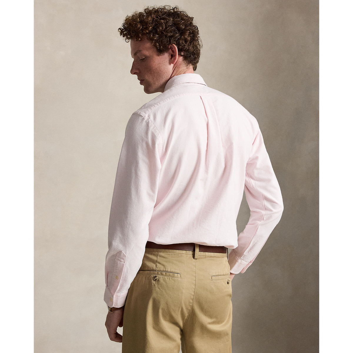CHEMISE OXFORD – CARMEL PINK / WHITE
