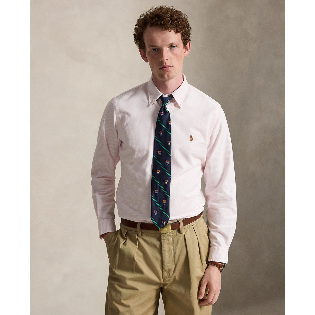 CHEMISE OXFORD – CARMEL PINK / WHITE