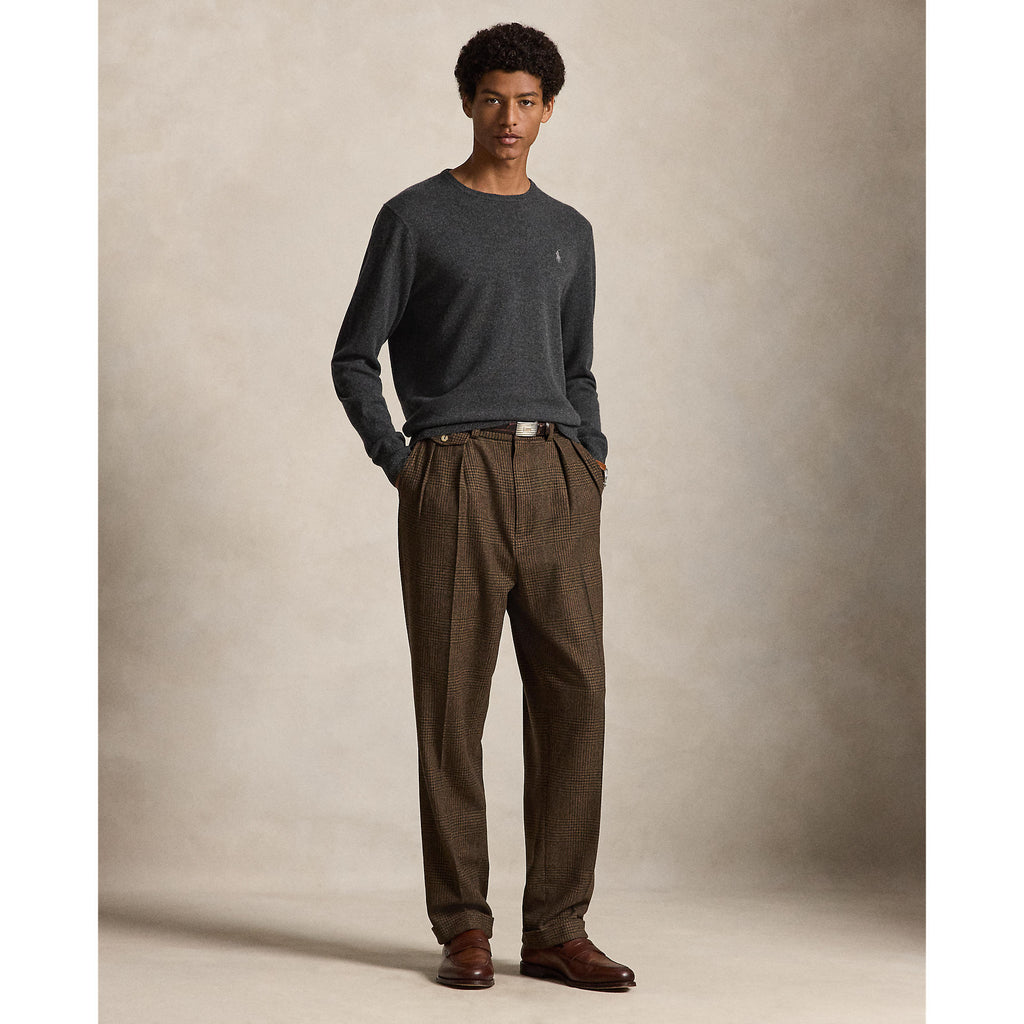 PULL CREW MÉRINOS – DARK CHARCOAL HEATHER