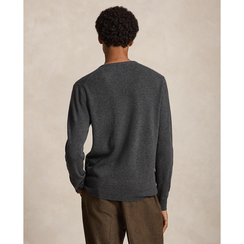 PULL CREW MÉRINOS – DARK CHARCOAL HEATHER
