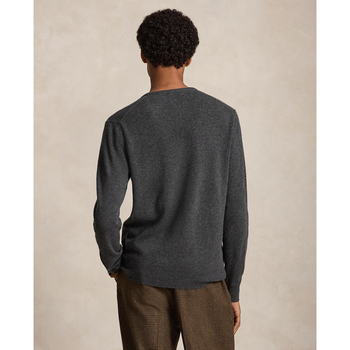 PULL CREW MÉRINOS – DARK CHARCOAL HEATHER
