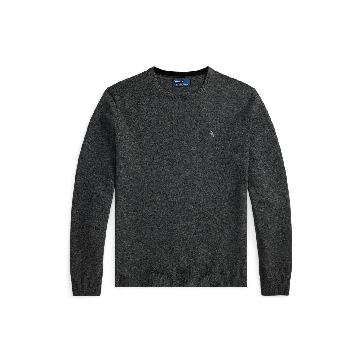 PULL CREW MÉRINOS – DARK CHARCOAL HEATHER
