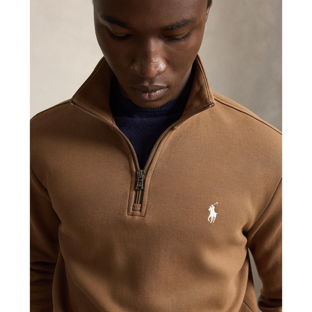 SWEAT ZIP – LUGGAGE BROWN