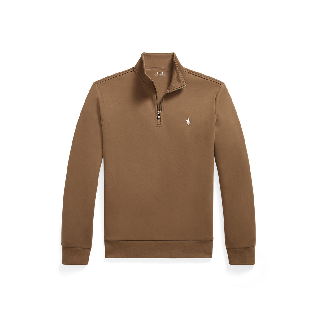 SWEAT ZIP – LUGGAGE BROWN